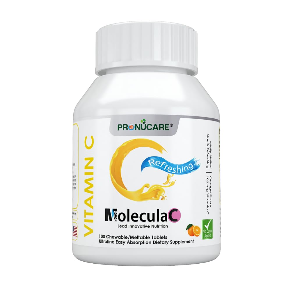 Witamina C 100 mg tabletki z lozenzem bukalnym - rozpuszczanie szlamu, kontrolowana uwalnianie i szybkie wchłanianie, naturalna pomarańcza, immunobost, przeciwutleniacz i antystarzenie, bezcukrowe, 100 CT
