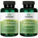 Swanson Tri- Fiber Complex - Digestive Health Supplement Made with Psyllium, Orange Oat, & Apple Pectin - (100 kapsułek) (2 opakowania)