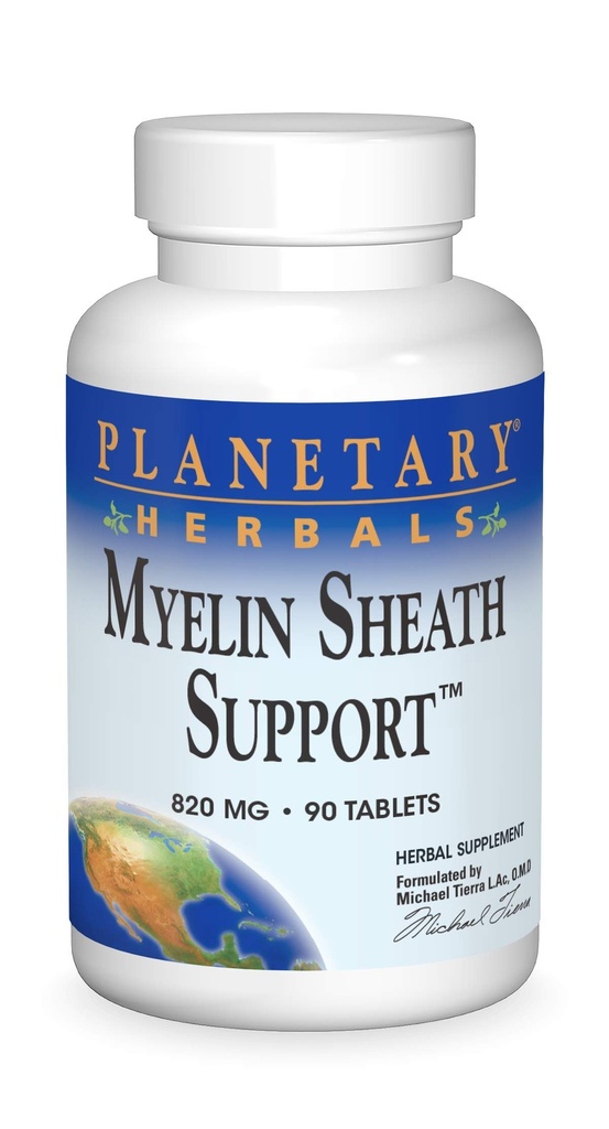 Planetarne Herbals Myelin Sheath Support Tablets, 90 Count