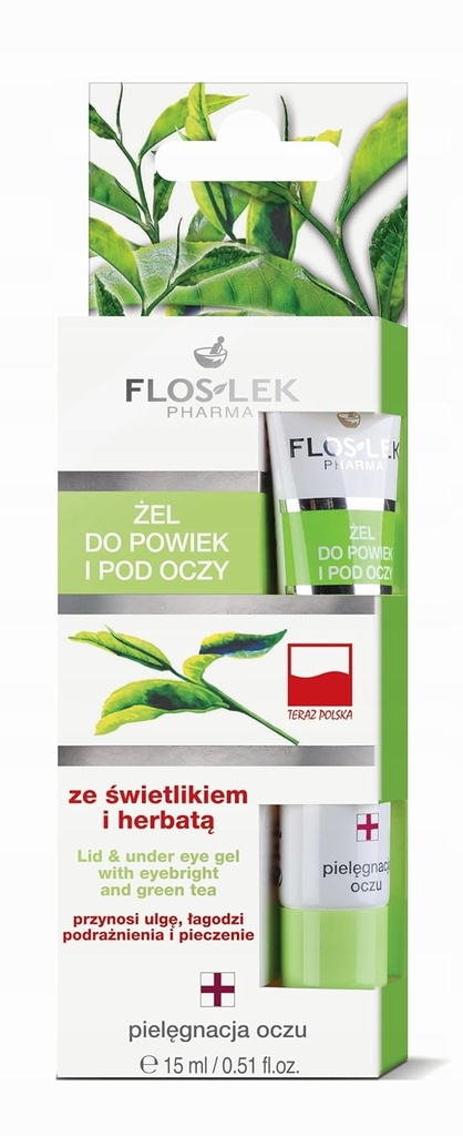 Lid & Under Eye żel z Eyebright i zielonej herbaty 15 Ml