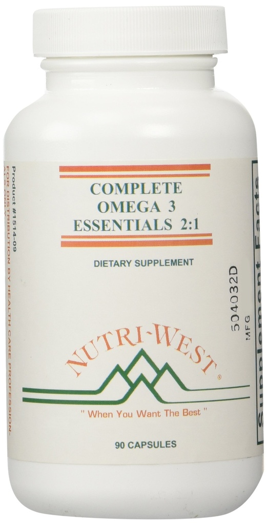 Nutric -West - Complete Omega-3 Essentials 2: 1- 90 kapsułki