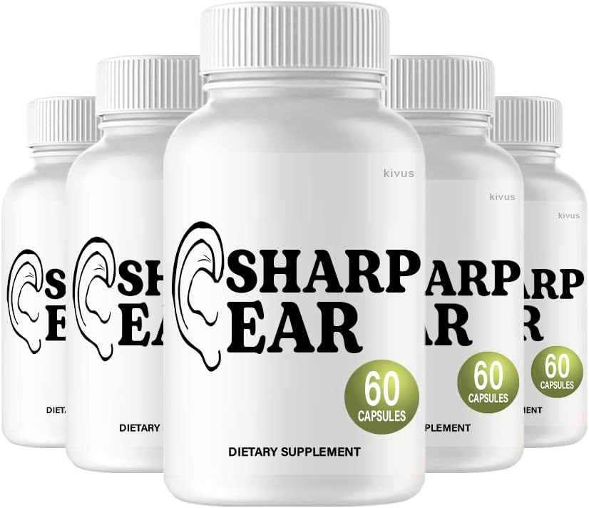 (5 opakowań) Sharp Ear - Sharp Ear Advanced Tinnitus Supplement Supplement (300 kapsułek)
