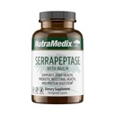 NutraMedix Serrapeptaza Suplement z proteolitycznymi enzymami trawienniczymi dla kobiet i mężczyzn - Włókno prebiotyczne inuliny dla Gut Health & Joint Support - Dairy, Soy & Gluten- Free (120 kapsułki)