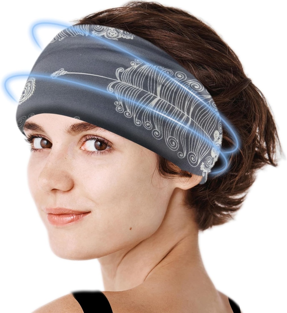 Crimmy Migrena Ból głowy Relief Cap, Chłodzenie Gel Headband Neck Wrap Hat Mask, Kojący Ice Pack Head Face Cold Compress for Tension Stress & Kac