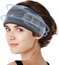 Crimmy Migrena Ból głowy Relief Cap, Chłodzenie Gel Headband Neck Wrap Hat Mask, Kojący Ice Pack Head Face Cold Compress for Tension Stress & Kac
