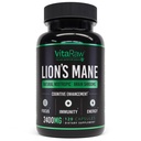 Organic Lions Mane Supplement Kapsułki 2400 mg - Potężny Nootrop - Pomaga zachować pamięć, Energia i mentalna klarowność - Vegan Brain Booster Focus Pills - Real Lion 's Mane Supplement