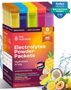 Numery KLUCZOWE Pakiety proszkowe Electrolytes bez cukru - 5 Pyszne aromaty w opakowaniach nawadniających 40 Pakiety - Pakiety proszkowe Gluten Free Electrolytes