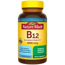Nature Made Maximum Strength Witamina B12 5000 µg, Suplement diety do wsparcia metabolizmu energii, 60 Softgels, 60 Day Supply