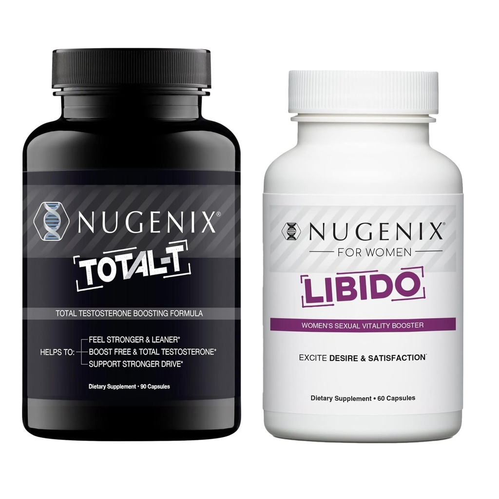 Nugenix His & Hers Bundle - Women 's Libido i Total-T Testosteron Booster