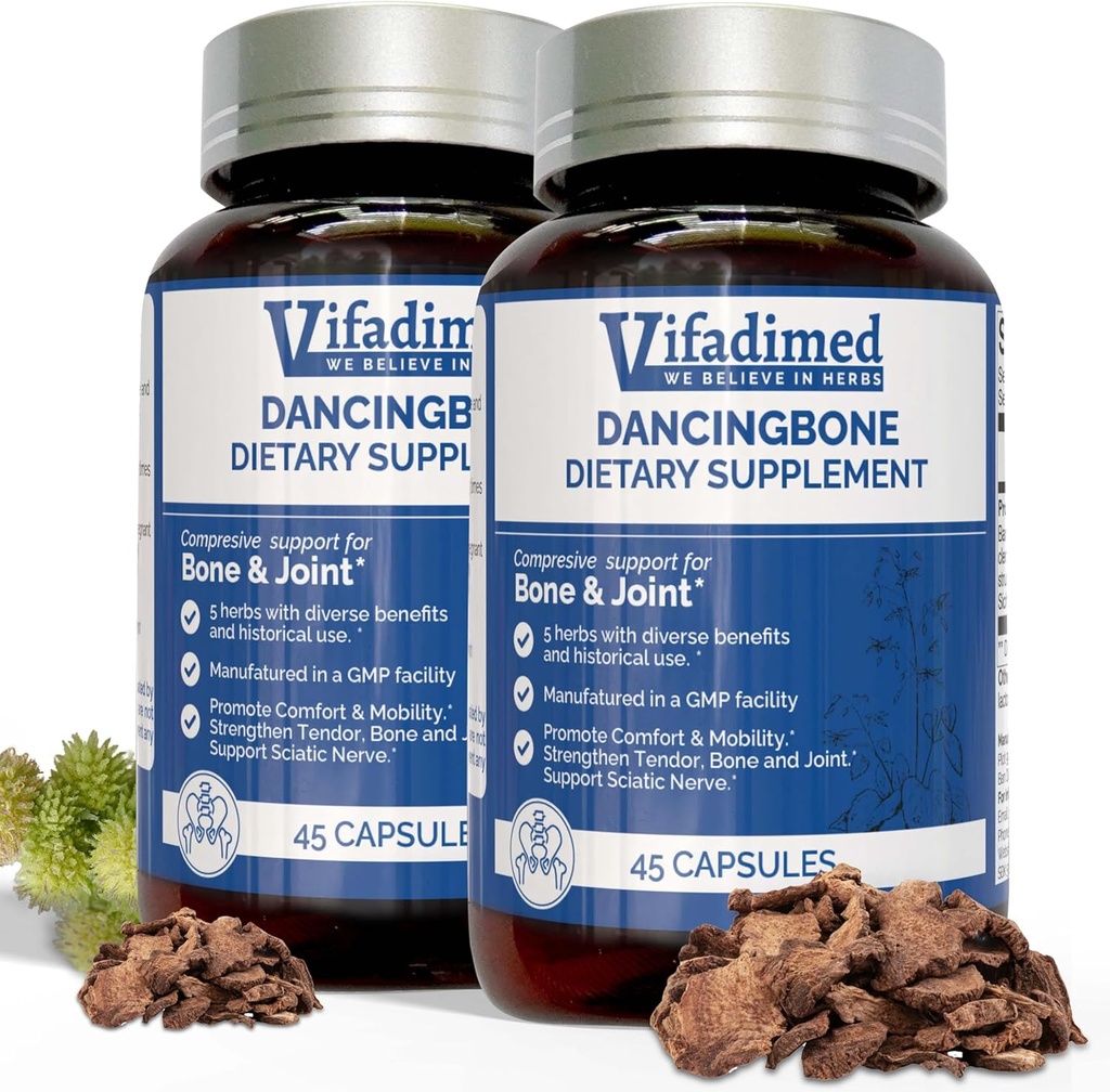 Herbal Joint Support for Men and Women, Sciatic Nerve, Blood Circlation for Legs, Knee, Back & Joint Health, Comfort, Mobilność, 90 Kapsułki
