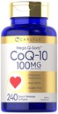 Carlyle CoQ10 100mg Humalog 124; 240 Softgels Humalog 124; Mega Q- Sorb Coensis Q- 10 Humalog 124; z Black Pepper Extract Humalog 124; Non-GMO, Gluten Free Supplement