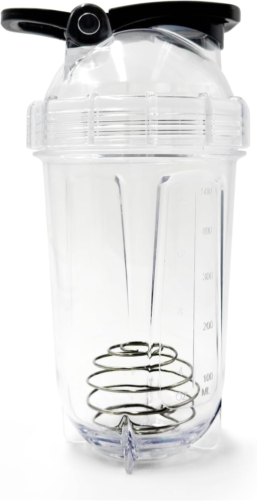 Butelka z mieszalnikiem shaker, 500 ml / 16oz, zmywarka do naczyń, nieprzepuszczalny, Przenośny pre Workout serwatkowy kieliszek z białkiem, Mieszane koktajle Shakes, prezenty dla mężczyzn Kobiety, prezenty dla białego słonia dla dorosłych