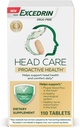 Excedrin Head Care Proactive Health z Magnezu, Riboflavin, Witamina B6, Kwas foliowy i Witamina B12, Suplement diety Wspomaga Head Health i Comfort Daily - 110 Count