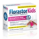 Florastor Kids Daily Probiotic Supplement, Nieflawored Puder Mieszaniny z jedzeniem lub napojami, Stosowanie z antybiotykami, Saccharomyces Boulardii CNCM I- 745 (20 Sachets), Opakowanie zawierające 2