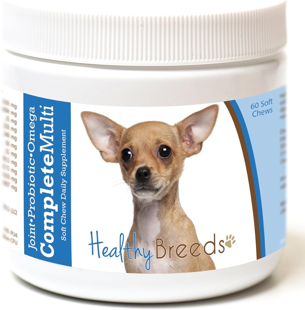 Zdrowe Hodowle Chihuahua Wszystko w jednym Multivititamin Soft Chew 60 Hrabia