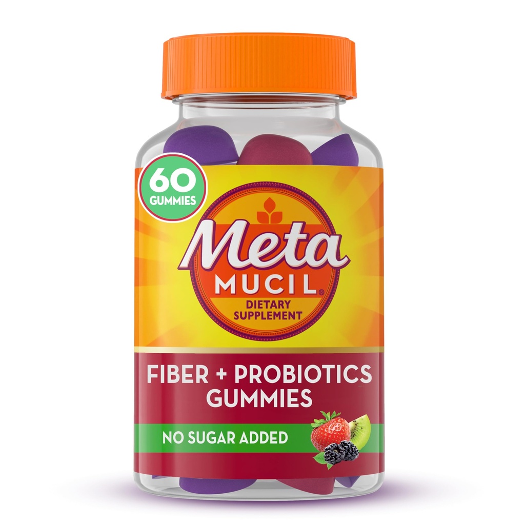 Metamucyl, Metamucyl Fiber Plus Probiotyki dla Zdrowia Żywieniowego - Truskawka Kiwi Blackberry, 60 Hrabia