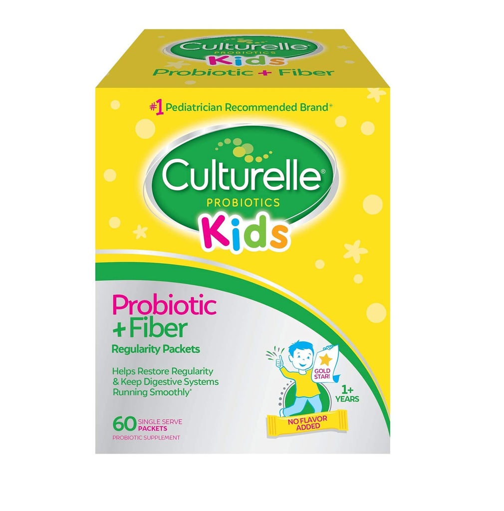 Culturelle Kids Probiotic + Fiber Packets (Ages 3 +) - 60 Count - Digestive Health & Immune Support - Pomaga przywrócić regularność