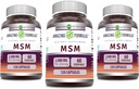 Amazing Supples MSM (Methylsulfonylmetan) Supplement Equipment 124; 2000 Mg Per Serving Equipment 124; Capsules Equipment 124; Non- GMO Equipment 124; gluten Free Equipment 124; Made in USA (3 Pack, 120 Count)