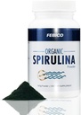 Premium Spirulina organiczna Powder- Wegan, Wzbogacony witamina B12 Complex, Phycocyanyin, Energy Boost, Non-GMO, Gluten Free & Non- napromieniowany, USDA, Naturland, Halal Certified- 100g