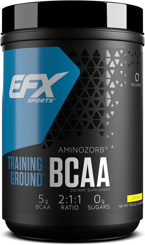EFX Sports Training Ground BCAA Reg. 124; w pełni stabilny, wysoce rozpuszczalny suplement Acids Amino Acids 124; przed, Intra, lub Post Workout Reg.