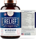 Menopauza Suplementy dla Kobiet - Windsor Botanicals Multivitamine z Chastebrry, Black Cohosh dla Hot Flash, Menopauza Relief i Hormon Równowaga dla Kobiet - 60 Natural Progesterone Estrogen Pills