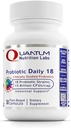 Quantum Nutrition Labs Probiotic Daily 18 - Probiotics for Digestive Health, Probiotics for Women and Men with Lactobacillus Acidophilus, Reuteri for Healthy Gut Microbiome - 30 Vegetarian Capsules
