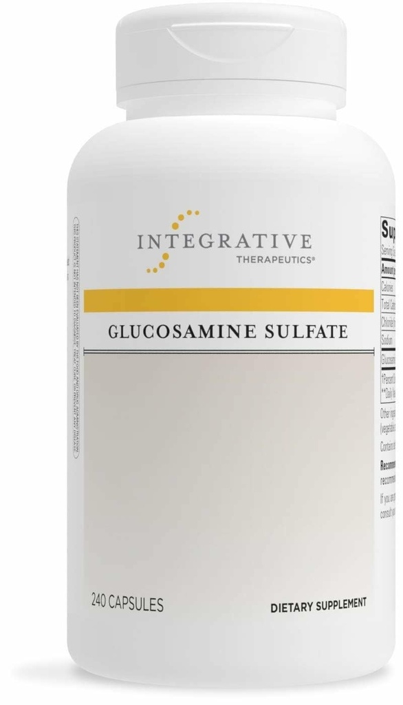 Terapeutyki integracyjne Sulfat glukozaminy - Suplement do wsparcia chrząstki * - Building Block of Chrząstki - Gluten- Free & Dairy - 240 Kapsułki (80 Servings)