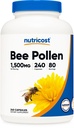 Nutricost Bee Pollen (240 Kapsułki, 80 Służenia) (1.500MG Per Serving) - Non-GMO, GMP Compliant
