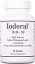 Optimox Iodoral suplement 50 mg - tabletki z jodem potasu, suplementy jodu o dużej mocy, wsparcie dla tarczycy, witaminy i minerały - 90
