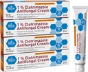MED Klotrimazol Klotrimazol krem przeciwgrzybiczy 1 Procent traktuje Athlete 's Foot Jock Itch Ringworm łagodzi swędzenie Pieczenie skóry Leczenie dla dziecka 4 Pack