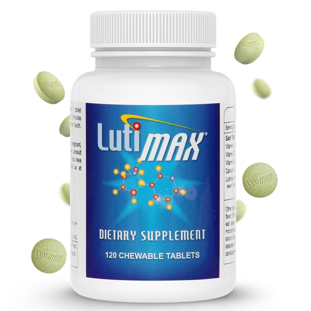 Lutimax Luteolin Complex w / rutyna - Suplementy immunologiczne do mózgu - Bioflawonoidy w / Witamina C, D & E dla stawów, Mięśnie, & Dietetyczne - Suplement przeciwutleniaczy w / Wsparcie immunologiczne - 120 Tabletki