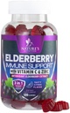 Gummie wsparcia immunologicznego z Ekstrakt Elderberry - Sambucus Elderberry Gummy z cynku i witaminy C, Naturalny Wegański suplement wsparcia immunologicznego dla dorosłych i dzieci, Gummy Elder witaminy - 120 Gummies
