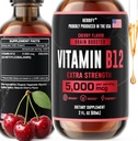 HERBIFY Vitamin B12 Methylated Multivitamin Energy Supplements for Women & Men - Liquid B12 Vitamins 5000 Mcg Methylcobalamin - Energy Support and Immune Health Liquid Vitamin 2 Oz