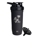Smartshake DC COMICS Reforce Stainless Steel Protein Shaker Butelka 900 ml XI124; 30 oz - Leakproof Screw- on Lid - BPA Free - Unisex - Nieizolowany - Harley Quinn Logo