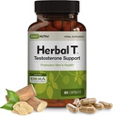 DailyNutra Herbal T Men 's Health Formula Supplement for Endurance, Vitality, & Healthy Aging - with KSM- 66 Ashwagandha, Tongkat Ali, Tribulus, Eleuthero, & Horny Goat Weed (90 kapsułki)