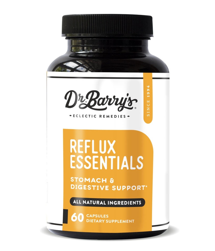 Dr. Barry 's Refluks Essentials - Natural Support for Digestive and Stomach Health, 60 kapsułki - 30 Day Supply (1)