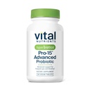 Hiperbiotyki Vital Nutricents Pro- 15 Zaawansowane Probiotyki dla Kobiet i Mężczyzn 124; 15 Cieśniny + Kiwifrut 124; Klinicznie badane Dzienne Probiotyki dla Zdrowia, Gaz i Bloating 124; 60 Wegańskie tabletki