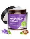 Naturalny Topical krem magnezowy do snu, Nocny krem magnezowy na ból i skurcze nóg, Relaks mięśni, Spokój, Głębokie nawodnienie do pielęgnacji skóry. (Lavender)