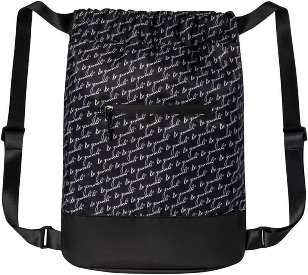 Flex Cinch Drawstring Siłownia Bag dla kobiet z graficznych wzorów 124; Trwały lekki Siłownia Cich Bagi 124; Wielki dla Siłowni Bag, Podróżowanie i Overnights 124; Czarny / Biały - Be Yourself