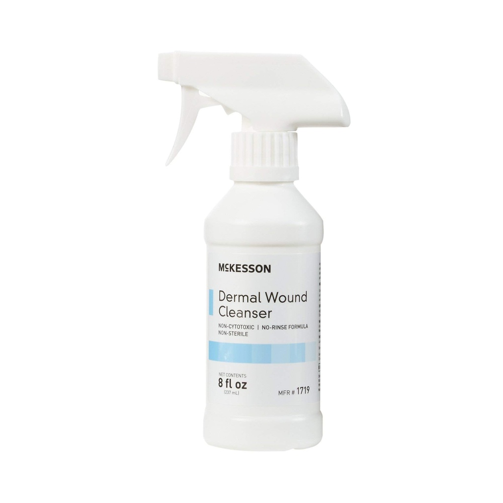 Spray do czyszczenia ran skóry McKesson, 8 oz [1 hrabia] Rozwiązanie do mycia pierwszej pomocy dla drobnych urazów, cięć, oparzeń, oprysków, wrzodów