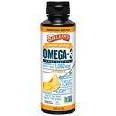 Barlean 's Omega 3 Fish Oil Liquid Supplement with Witamina D for Men and Women, Mango Peach, 1080mg EPA and DHA Fatty Acid, 8 oz