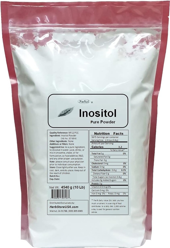 Inozytol Luzem Czysty Proszek NF12 & FCC Norma jakości (4540g (10 Lb))