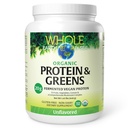 Cała Ziemia & Morze z naturalnych czynników, Organic Fermented Protein & Zielone, Vegan Whole Food Supplement, Unflavored, 1 lb 9 Oz