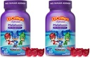 L 'il Critters PJ Maski Gummy Melatonin Suplement dla dzieci, Beznarkotykowe wsparcie snu, 60 Gummies (Opakowanie 2)