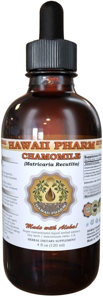 HawaiPharm Rumianek ekstrakt płynny, Rumianek organiczny (Matricaria Recutita)