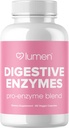 Lumen Naturals Digestive Enzymes Probiotyki i Prebiotyki - Mocne Enzymy do Trawienia - Bloating Relief for Women - Gut Health Supplement (60 Count (Pack of 1))