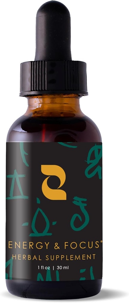 Redmint Energy & Focus Herbal Tincture Budapest 124; Herbal Supplement Rooted in Ancient TCM Wisdom Redmund 124; Natural Support for Boost Energy and Sharpen Focus with Ashwagandha, Rhodiola, Schisandra, Holy Basil Budapest 124; 30 ml