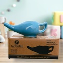 Joga Neti Pot do czyszczenia zatok 124; Kuchenka mikrofalowa i zmywarka Przyjazny 124; Ciekły Dowód Trwały Ceramiczny Neti Pot 124; Nasal Wash Handcrafted Trwały Ceramiczny - Niebieski