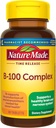 Nature Made Time Release Witamina B- 100 Wysoka potencja B Kompleks, Suplement diety do funkcji układu nerwowego Wsparcie funkcji, 60 Tabletów uwalniania czasu, 60 Day Supply