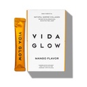 Vida Glow Marine Collagen Proszek - Anti Aging Supplement z Collagen Peptydes, Promotes Glowing Skóra, silne paznokcie, Zdrowe włosy 124; 30 Służenia, Mango Flavor